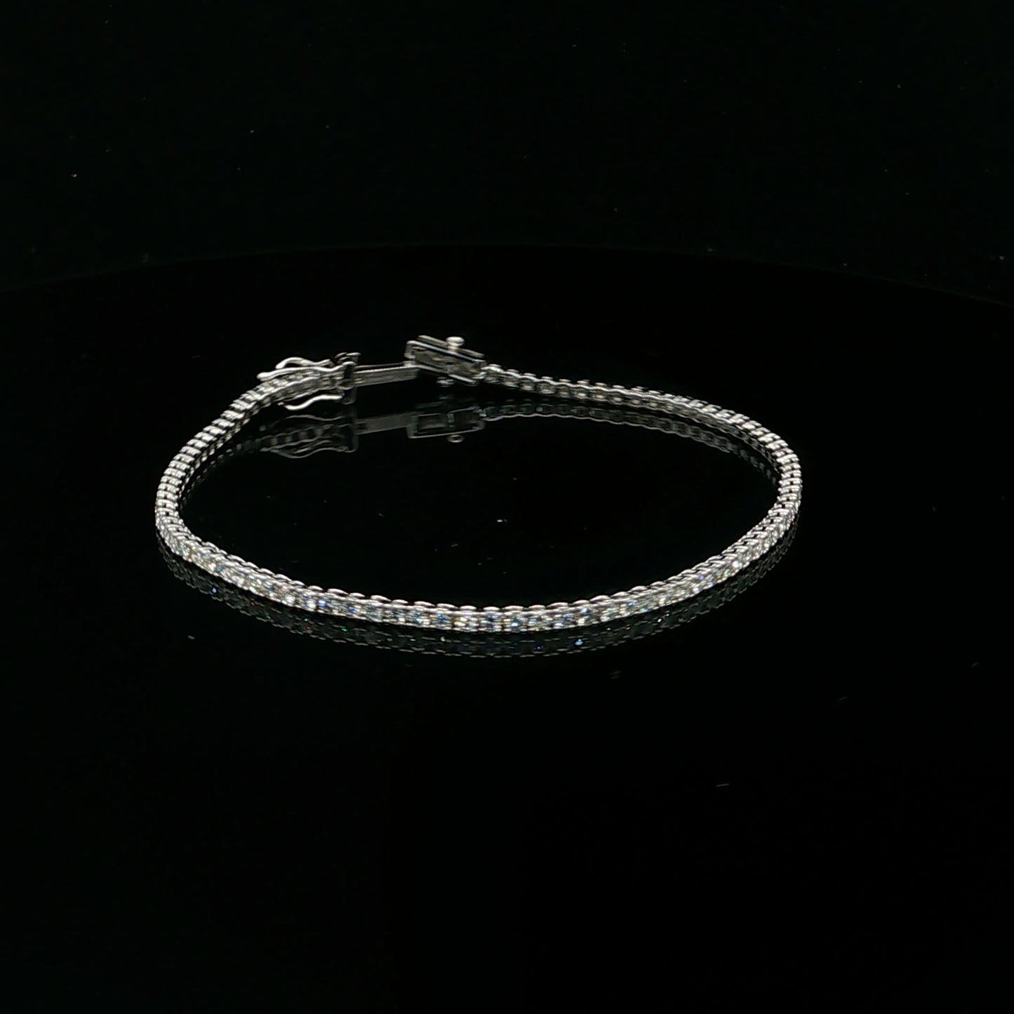 1.96ctw F/VS2 Tennis Bracelet - 14KW - Natural Diamond - 64254-1