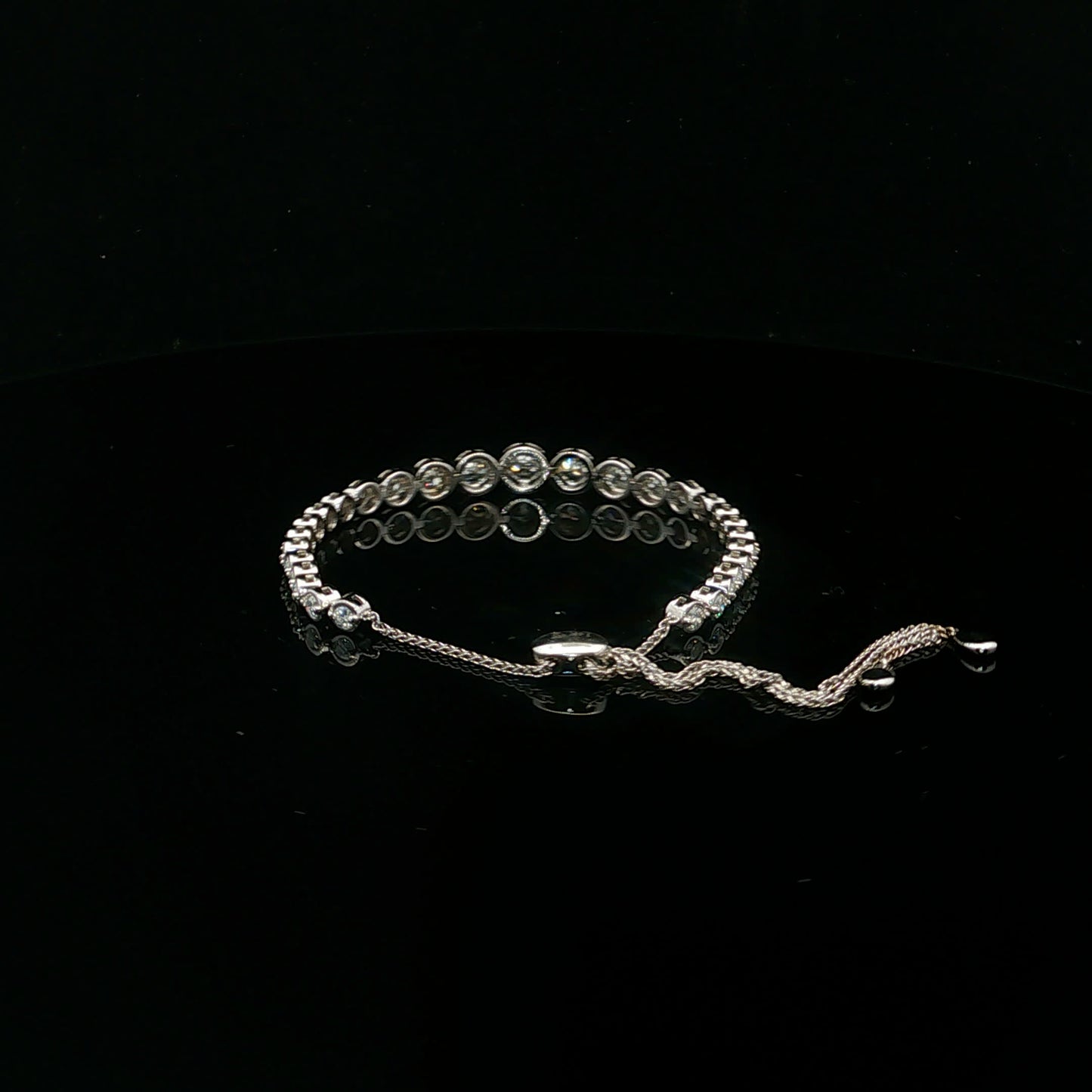 1.58ctw G/SI2 Bolo Bracelet - 14KW - Natural Diamond - 64256-1