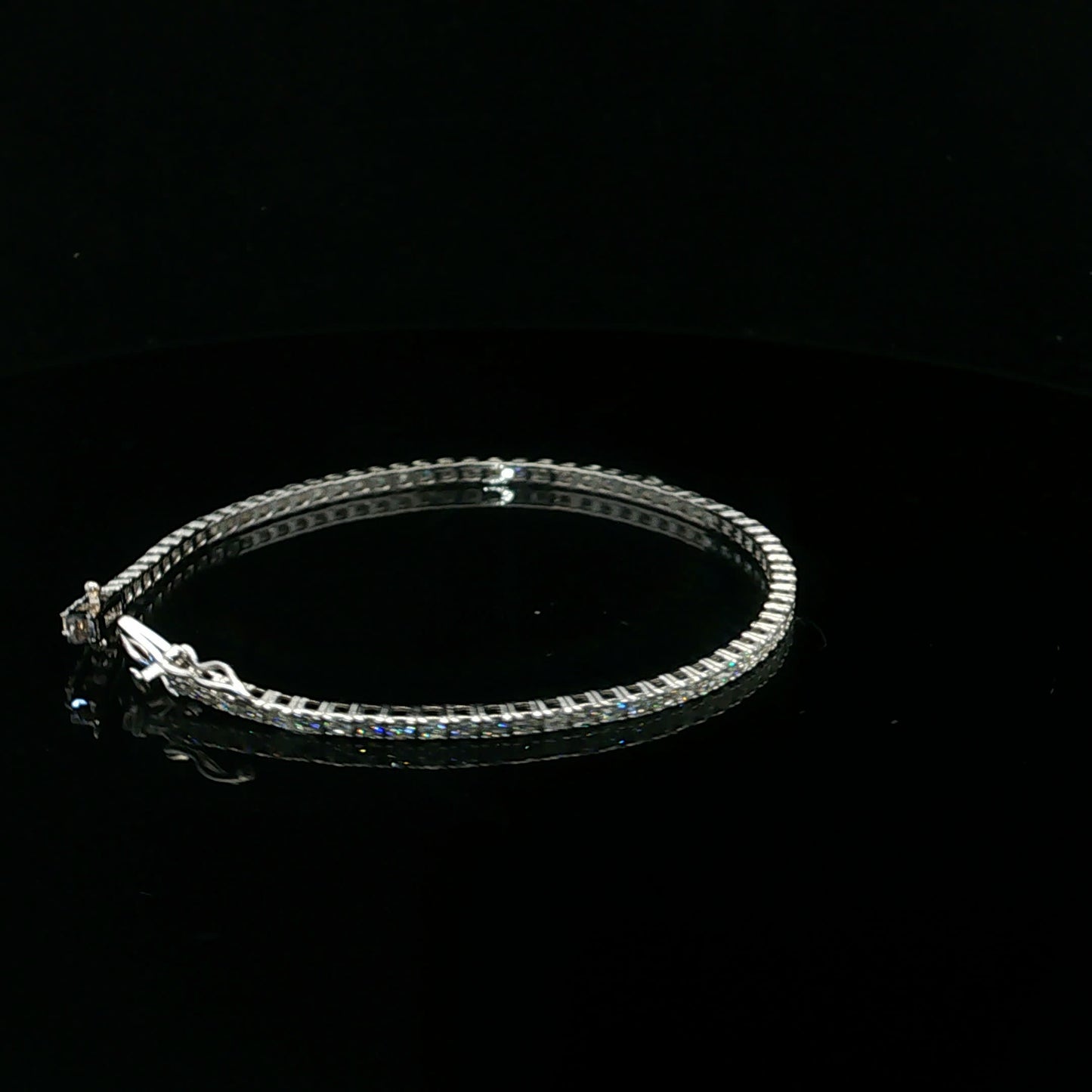 2.96ctw G/SI2 Tennis Bracelet - 14KW - Natural Diamond - 64257-1