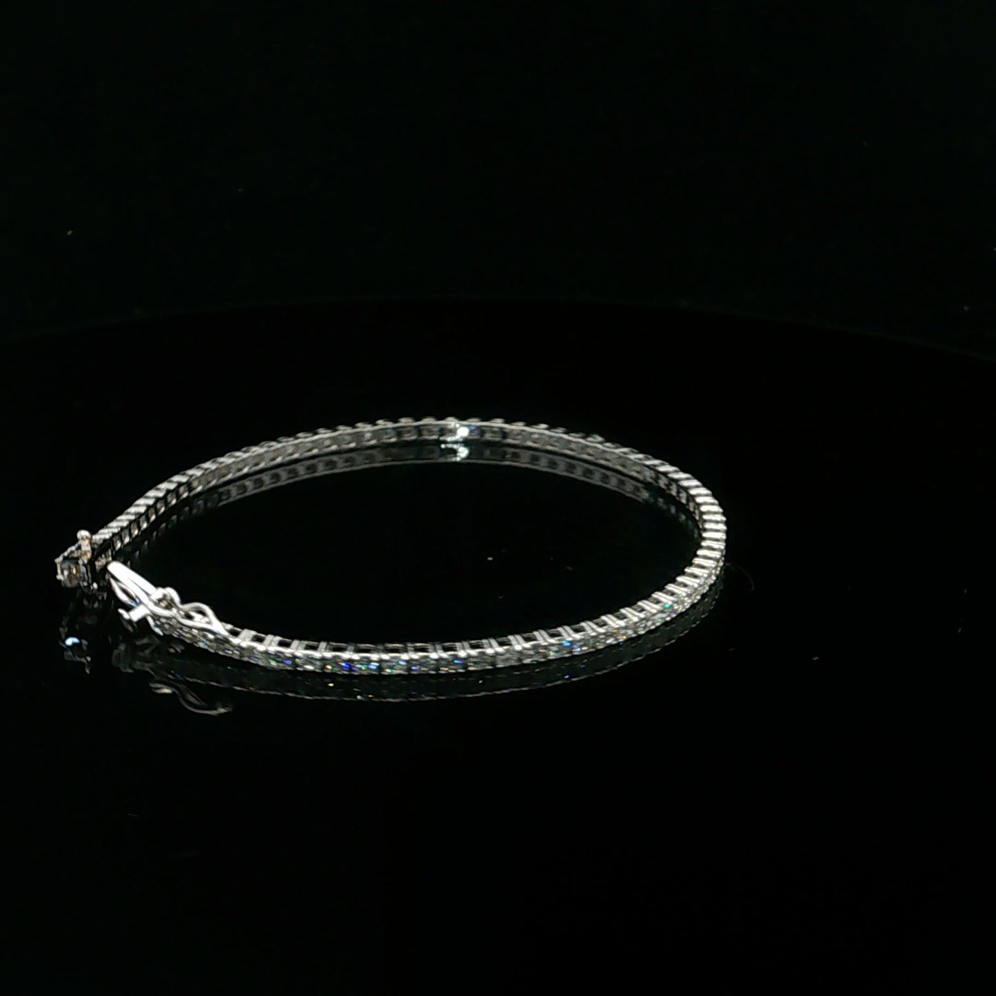 2.96ctw G/SI2 Tennis Bracelet - 14KW - Natural Diamond - 64257-3