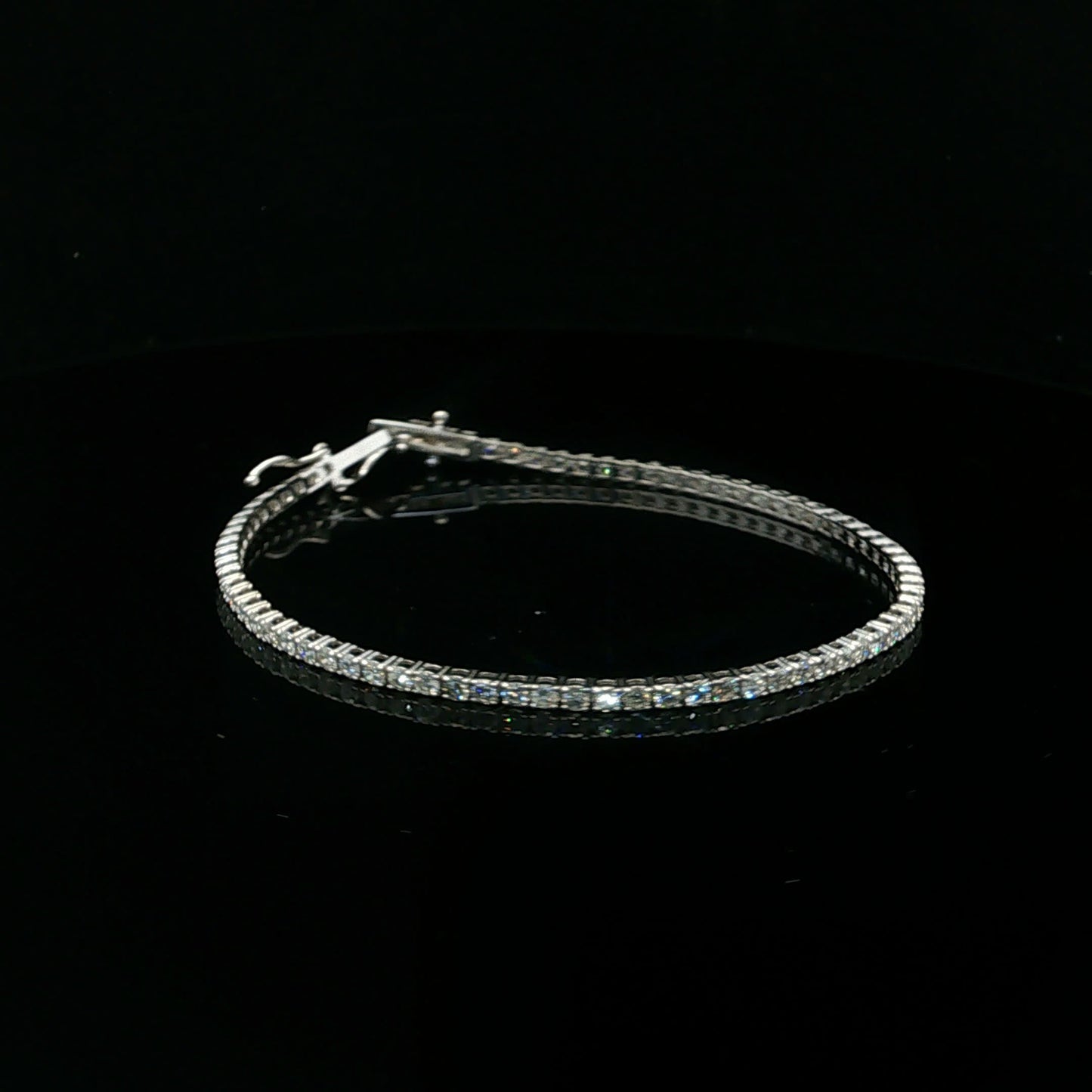 2.96ctw G/SI2 Tennis Bracelet - 14KW - Natural Diamond - 64257-4