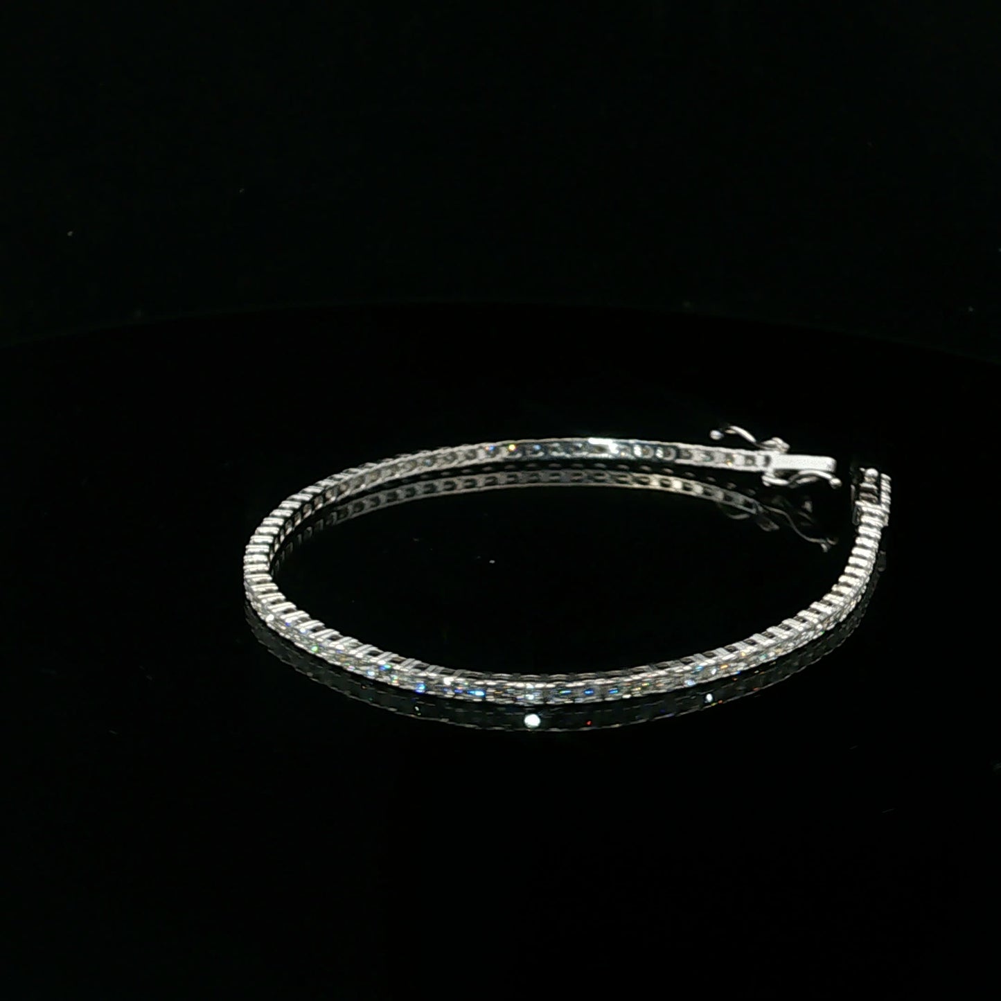 2.96ctw G/SI2 Tennis Bracelet - 14KW - Natural Diamond - 64257-1