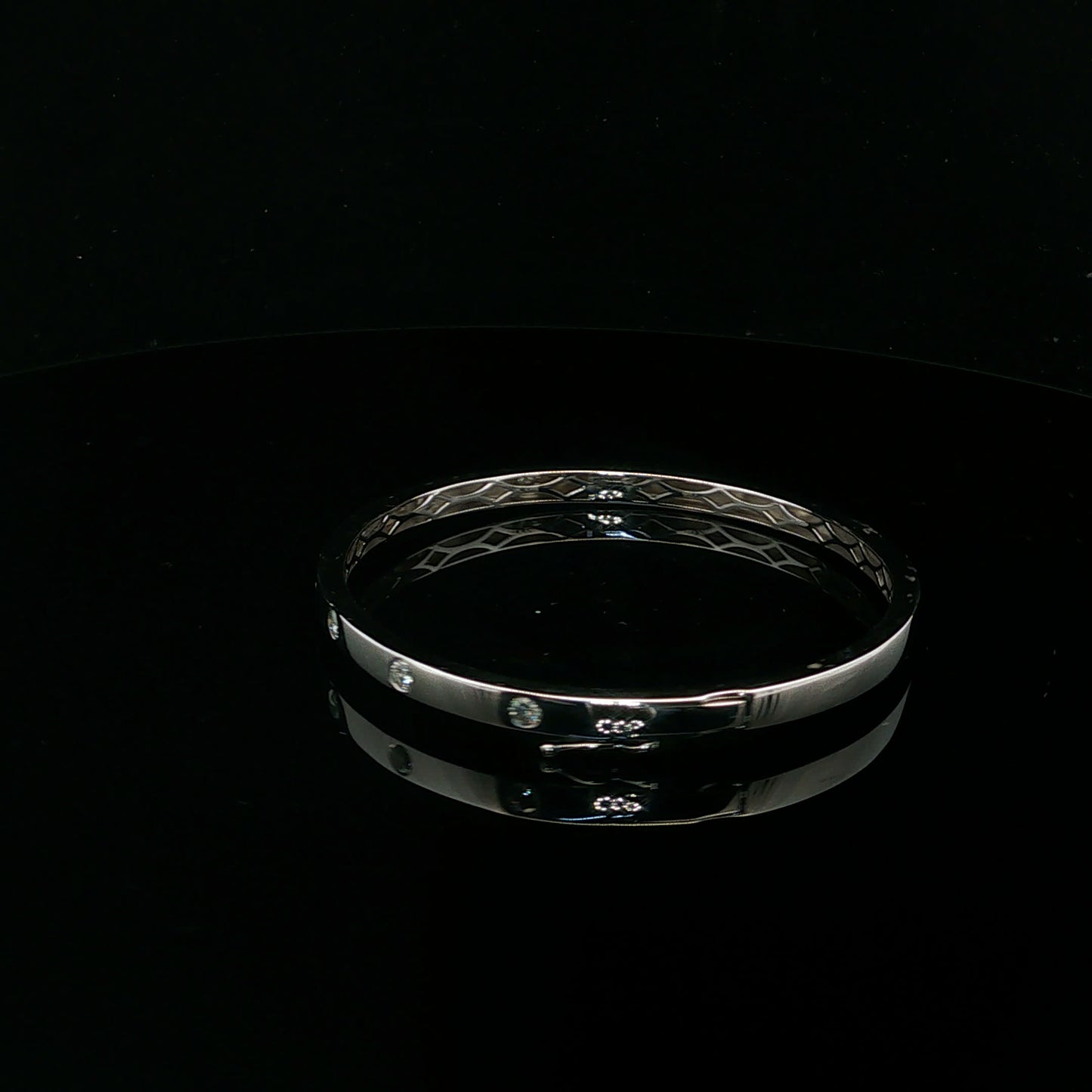 0.55ctw G/SI2 Inlay Bracelet - 14KW - Natural Diamond - 64258