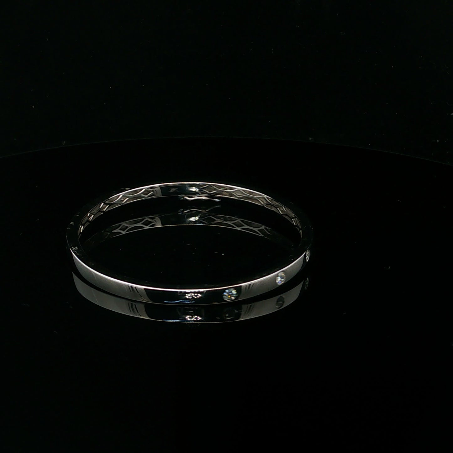 0.55ctw G/SI2 Inlay Bracelet - 14KW - Natural Diamond - 64258