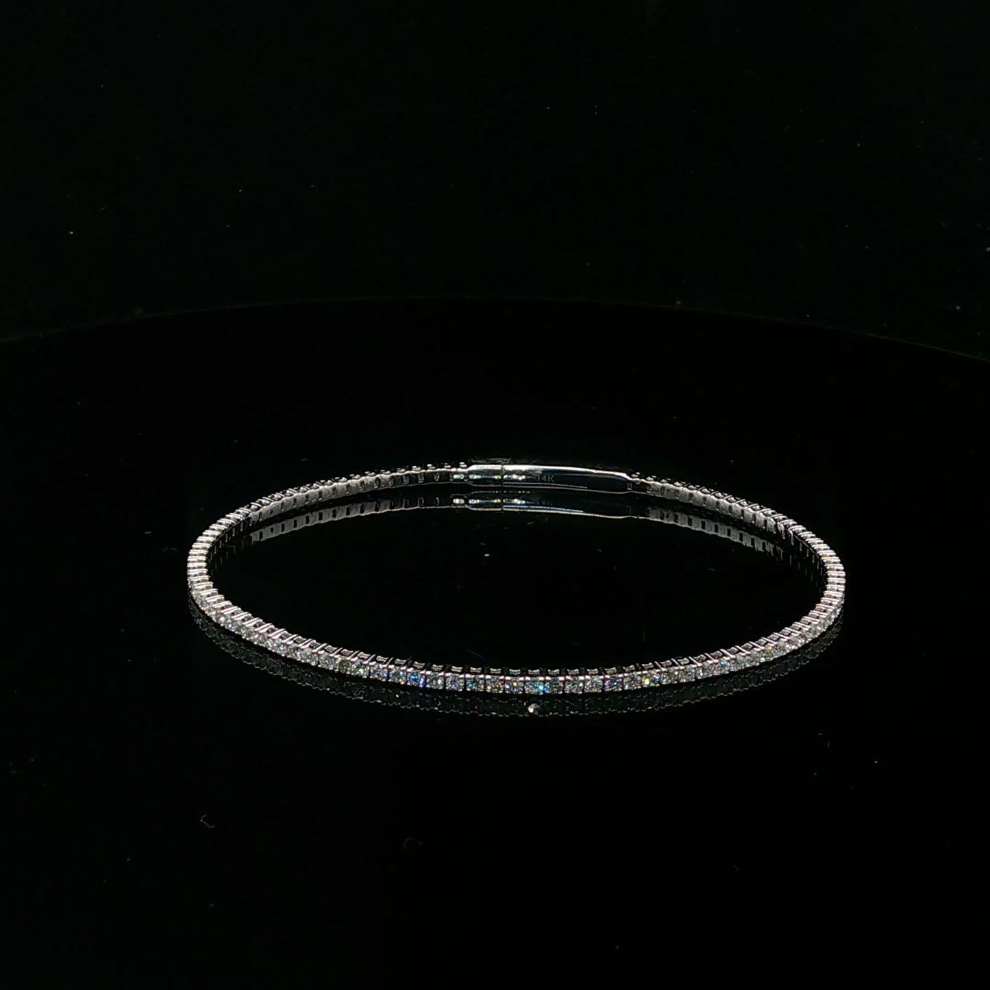 1.5ctw G/SI2 Flexi Bracelet - 14KW - Natural Diamond - 64259-1