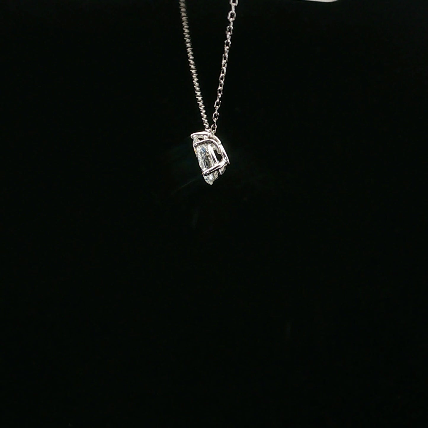 1.00ct D/VS2 Pear Solitaire - 14KW - Lab Diamond - 64227