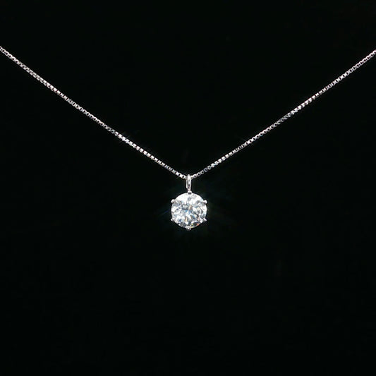 0.634ct F/SI1 Bolo Solitaire - PT850/PT900 - Natural Diamond - 64230