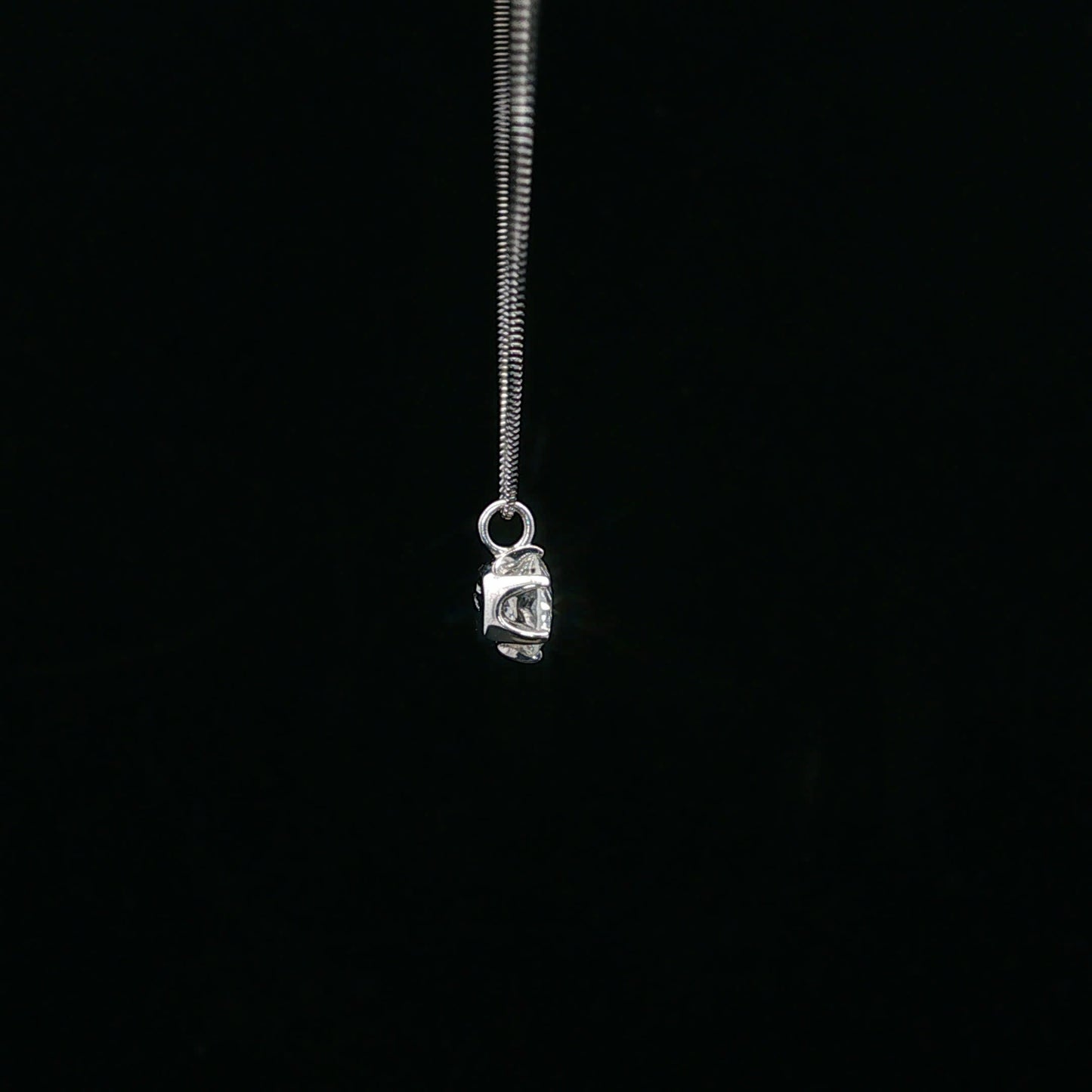 0.634ct F/SI1 Bolo Solitaire - PT850/PT900 - Natural Diamond - 64230