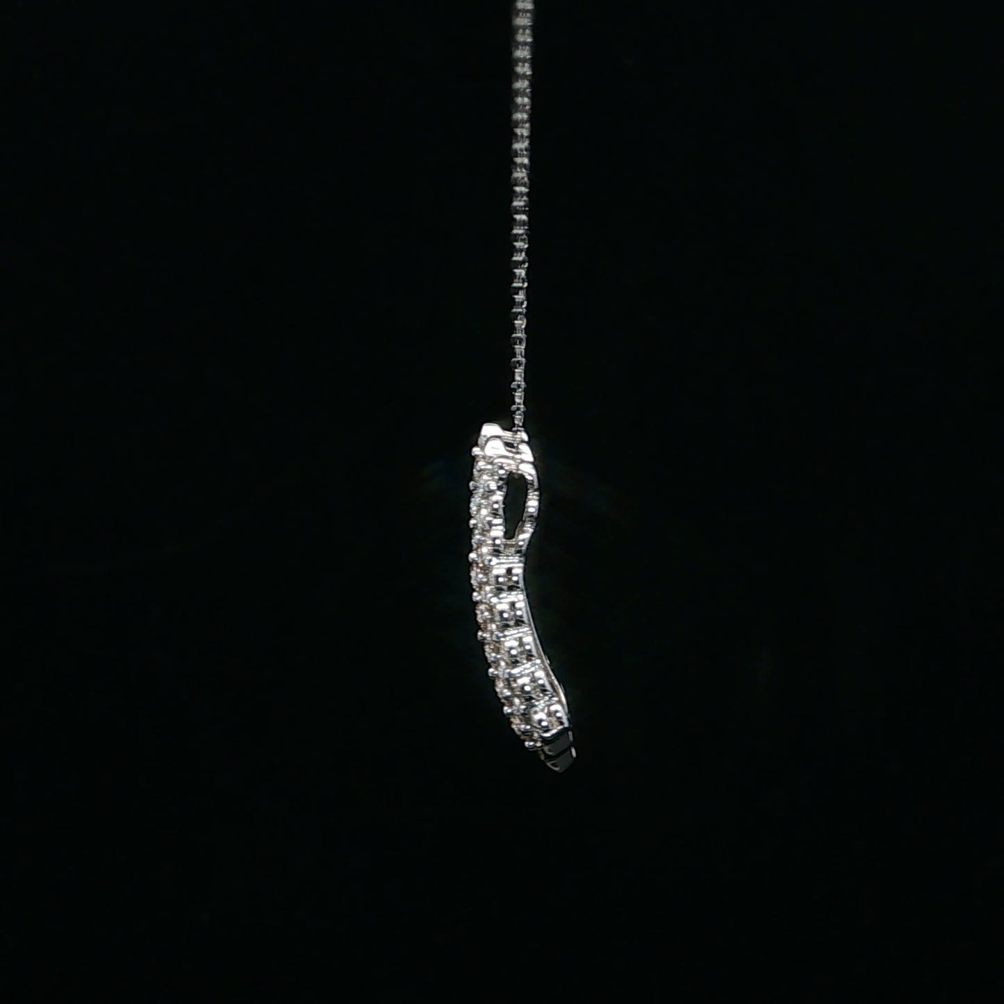 1.00ctw G/VS2 Five Row Pendant - PT900 - Natural Diamond - 64231