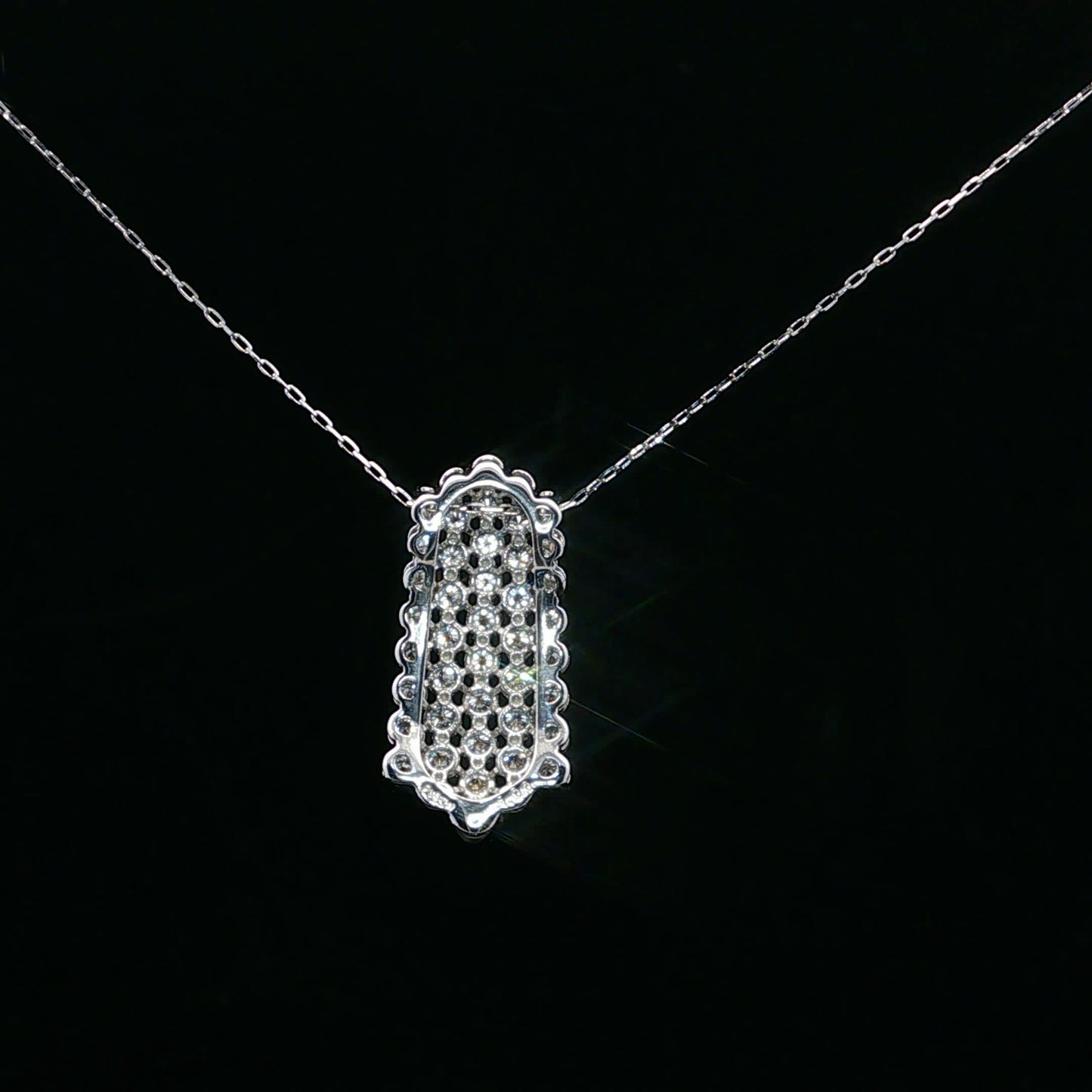 1.00ctw G/VS2 Five Row Pendant - PT900 - Natural Diamond - 64231