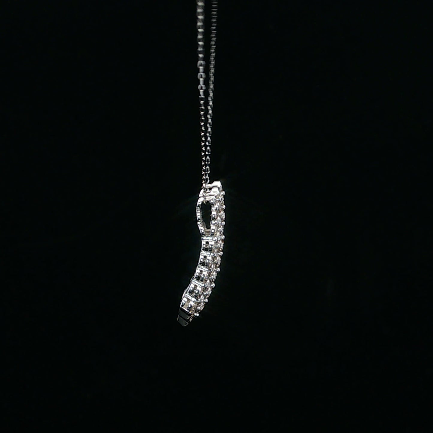 1.00ctw G/VS2 Five Row Pendant - PT900 - Natural Diamond - 64231