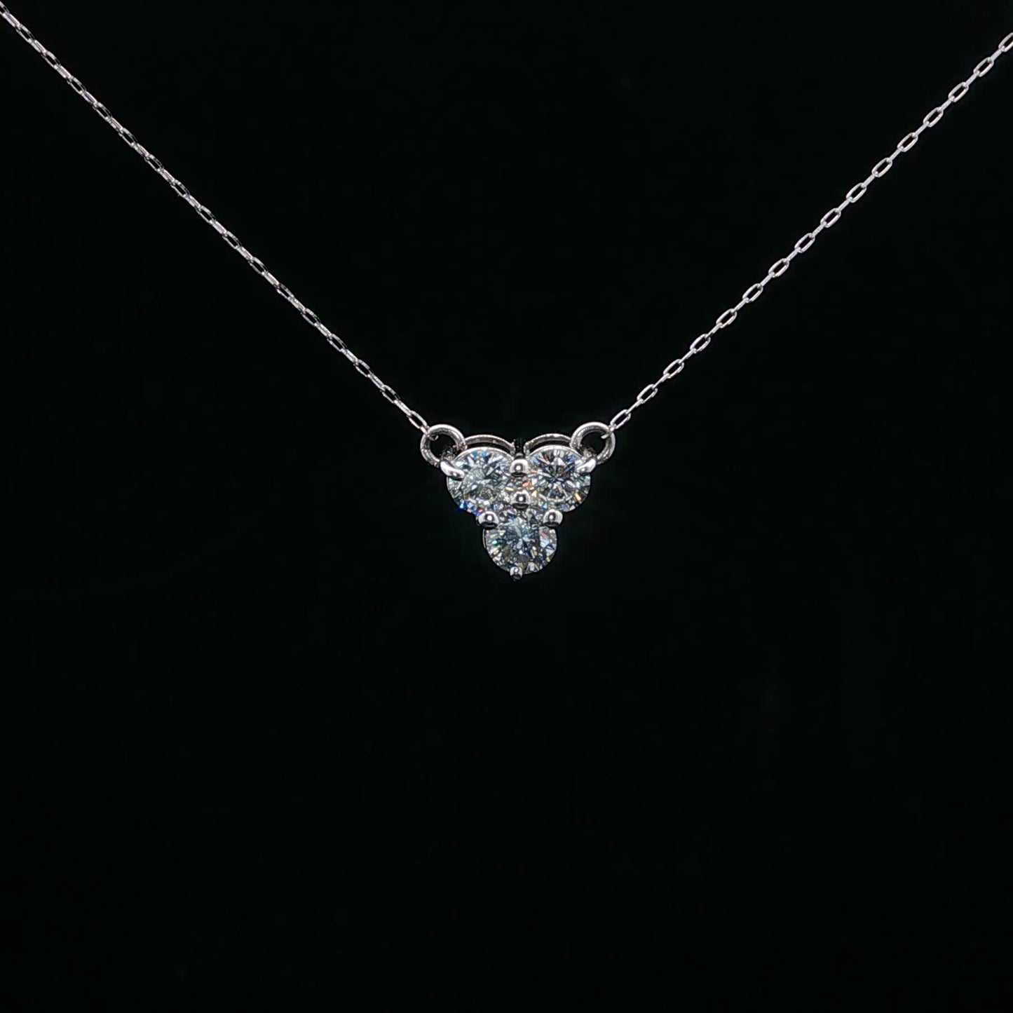 0.60ctw F/SI1 Tri-Treasure - PT900 - Natural Diamond - 64232