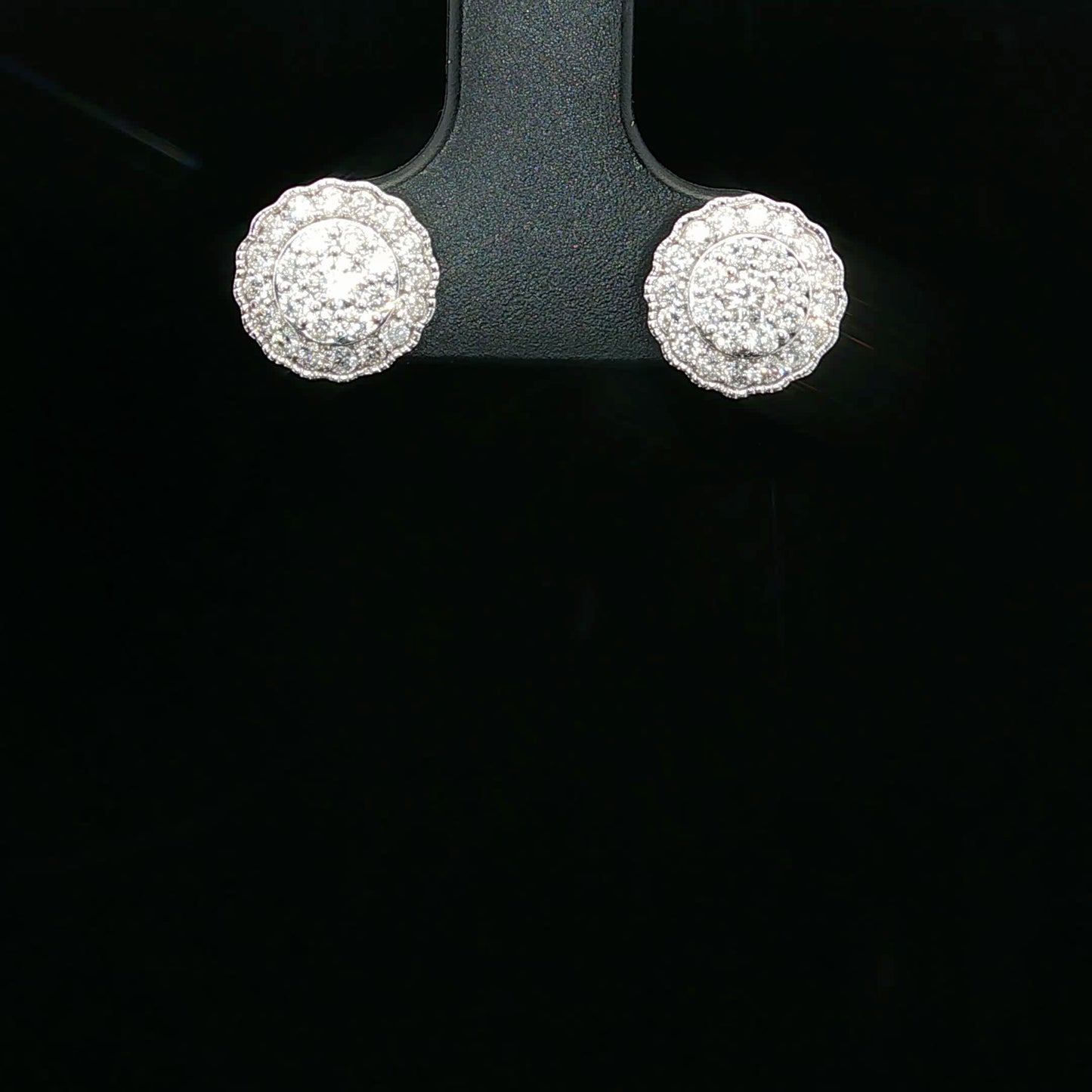0.50ctw F/SI1 EFFY Halo - 14KW - Natural Diamond - 64233