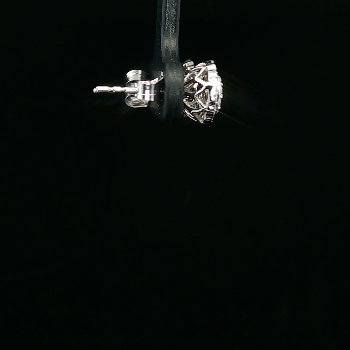 0.50ctw F/SI1 EFFY Halo - 14KW - Natural Diamond - 64233