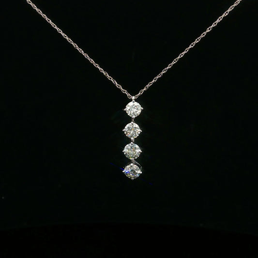 1.04ctw G/VS2 Four Drop - 18KW - Natural Diamond - 64234