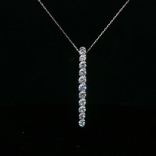 1.00ctw E/VS2 Eleven Drop - PT900 - Natural Diamond - 64239