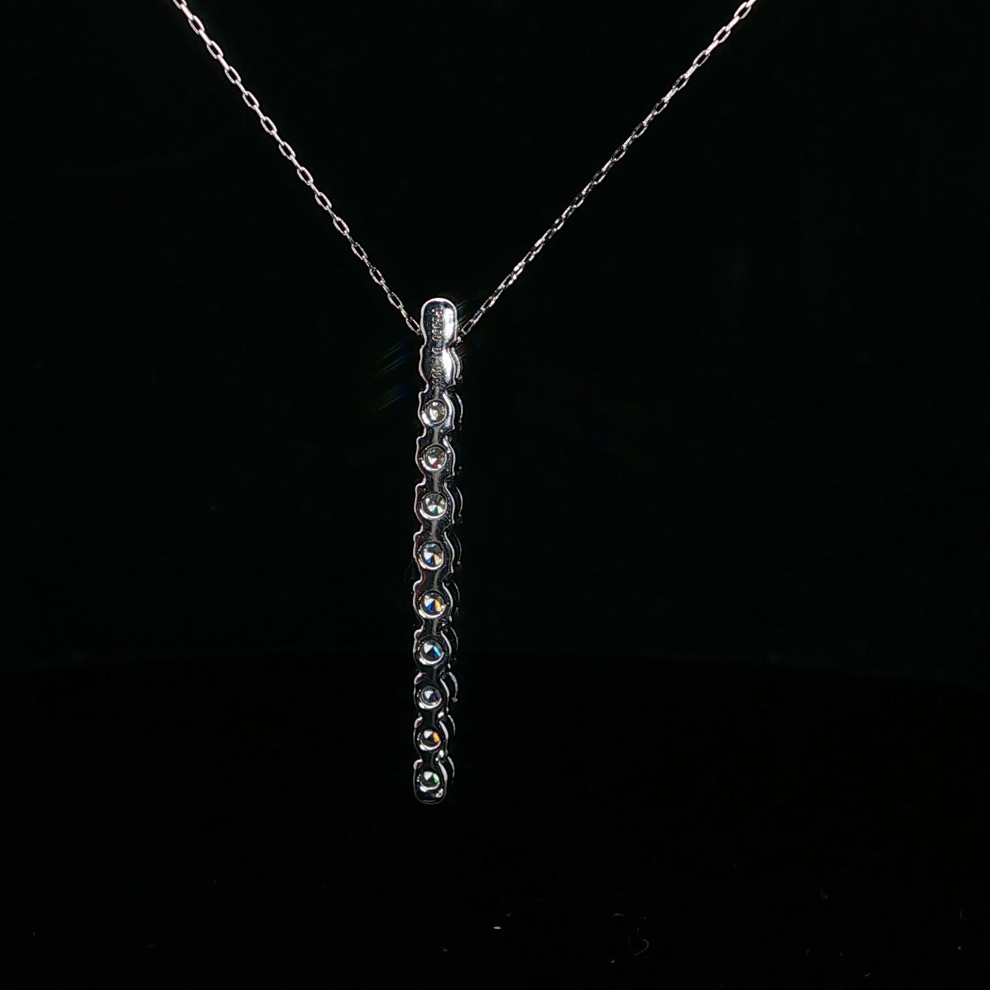 1.00ctw E/VS2 Eleven Drop - PT900 - Natural Diamond - 64239
