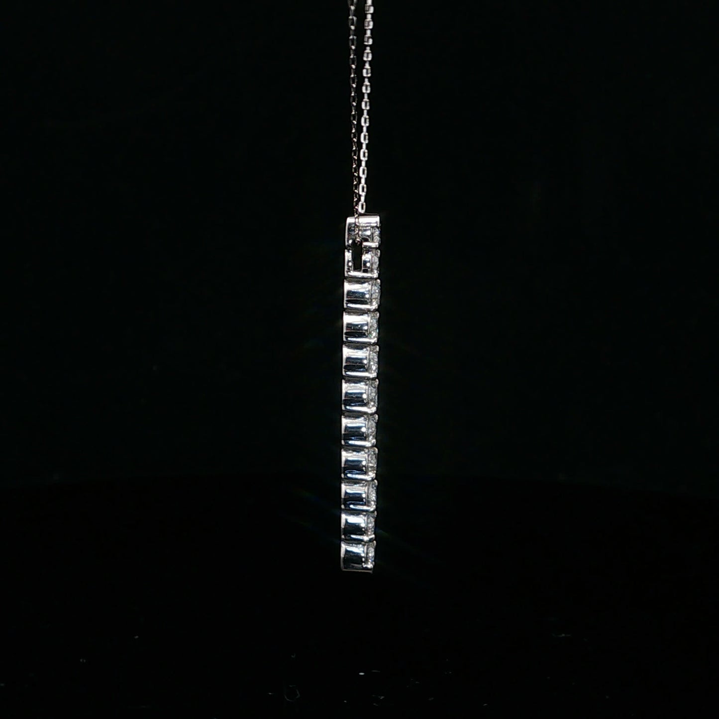 1.00ctw E/VS2 Eleven Drop - PT900 - Natural Diamond - 64239