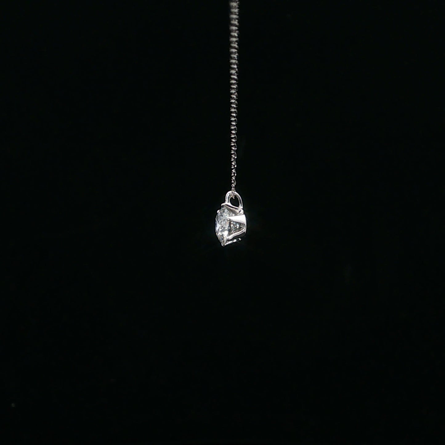 0.633ct E/SI2 Solitaire Pendant - PT900 - Natural Diamond - 64240