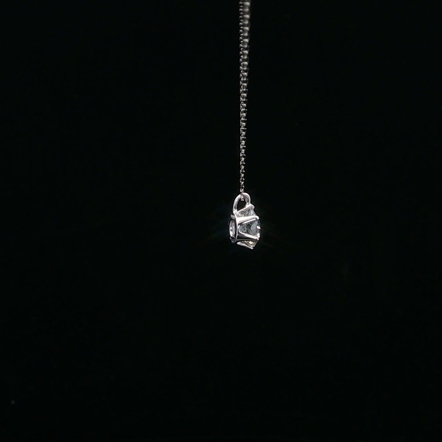 0.633ct E/SI2 Solitaire Pendant - PT900 - Natural Diamond - 64240