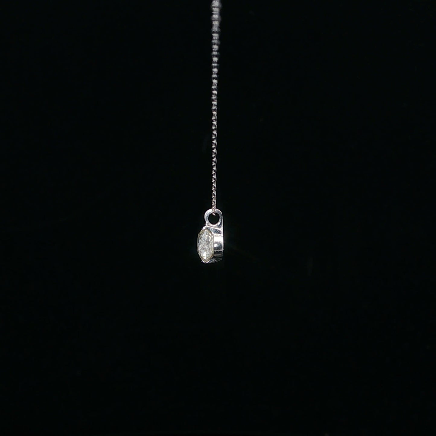 0.50ct H/SI1 Two Side Solitaire - PT900 - Natural Diamond - 64242