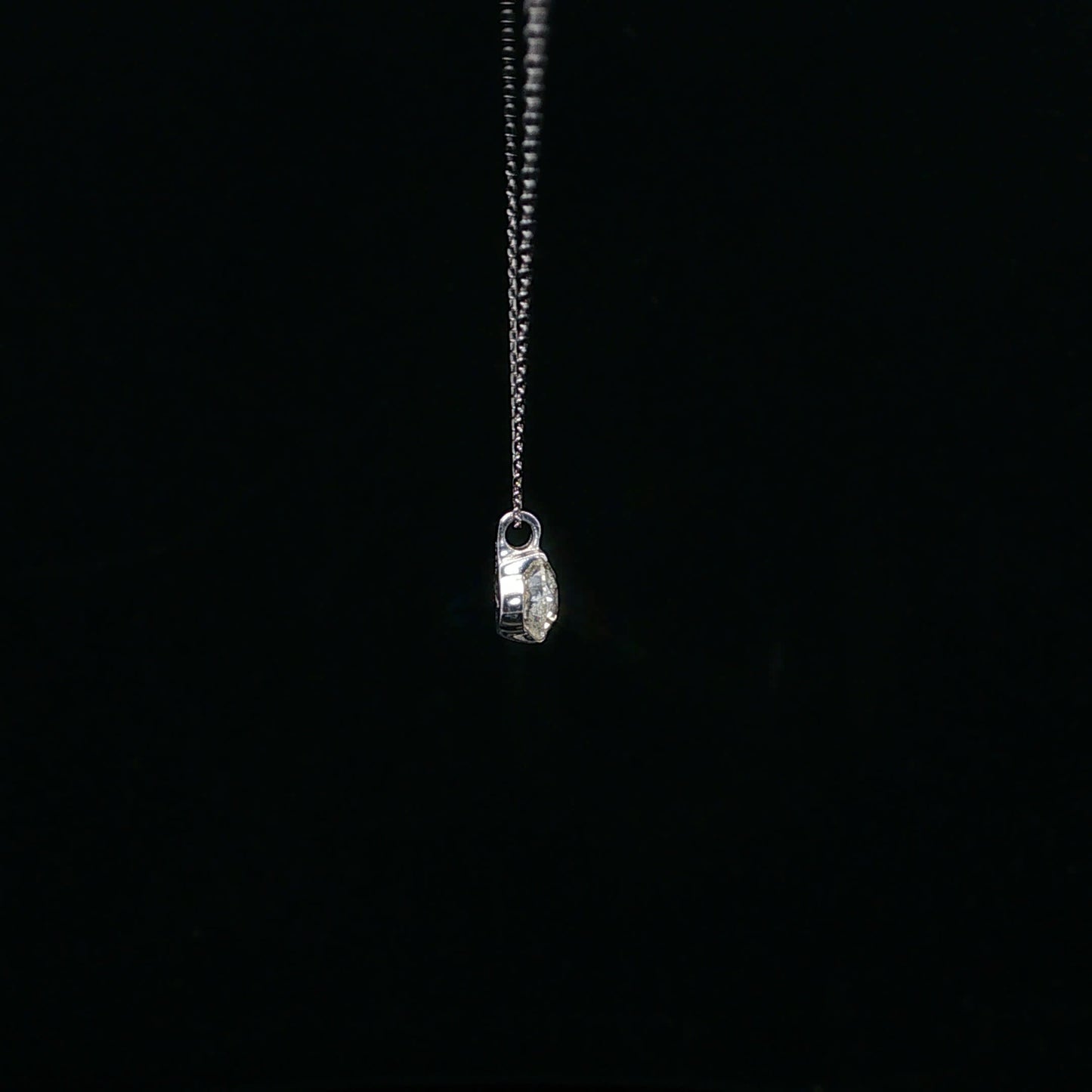0.50ct H/SI1 Two Side Solitaire - PT900 - Natural Diamond - 64242