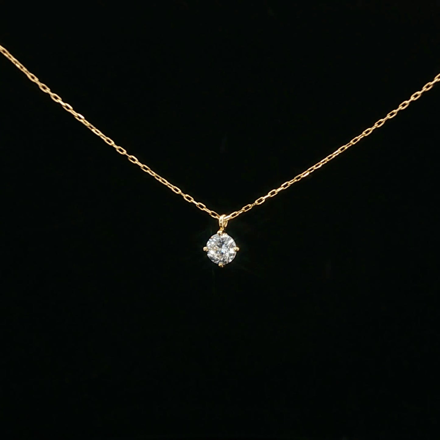 0.36ctw G/SI1 Bolo Solitaire - 18KY - Natural Diamond - 64244