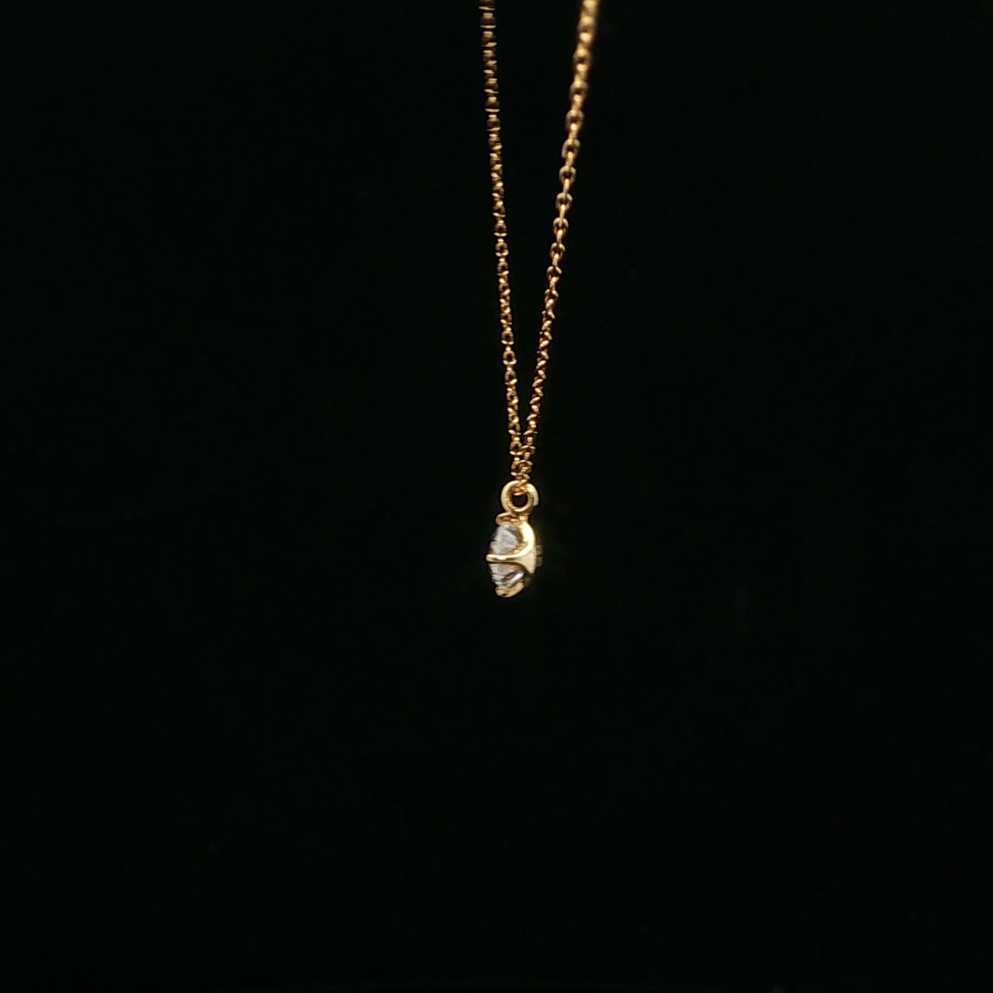 0.36ctw G/SI1 Bolo Solitaire - 18KY - Natural Diamond - 64244