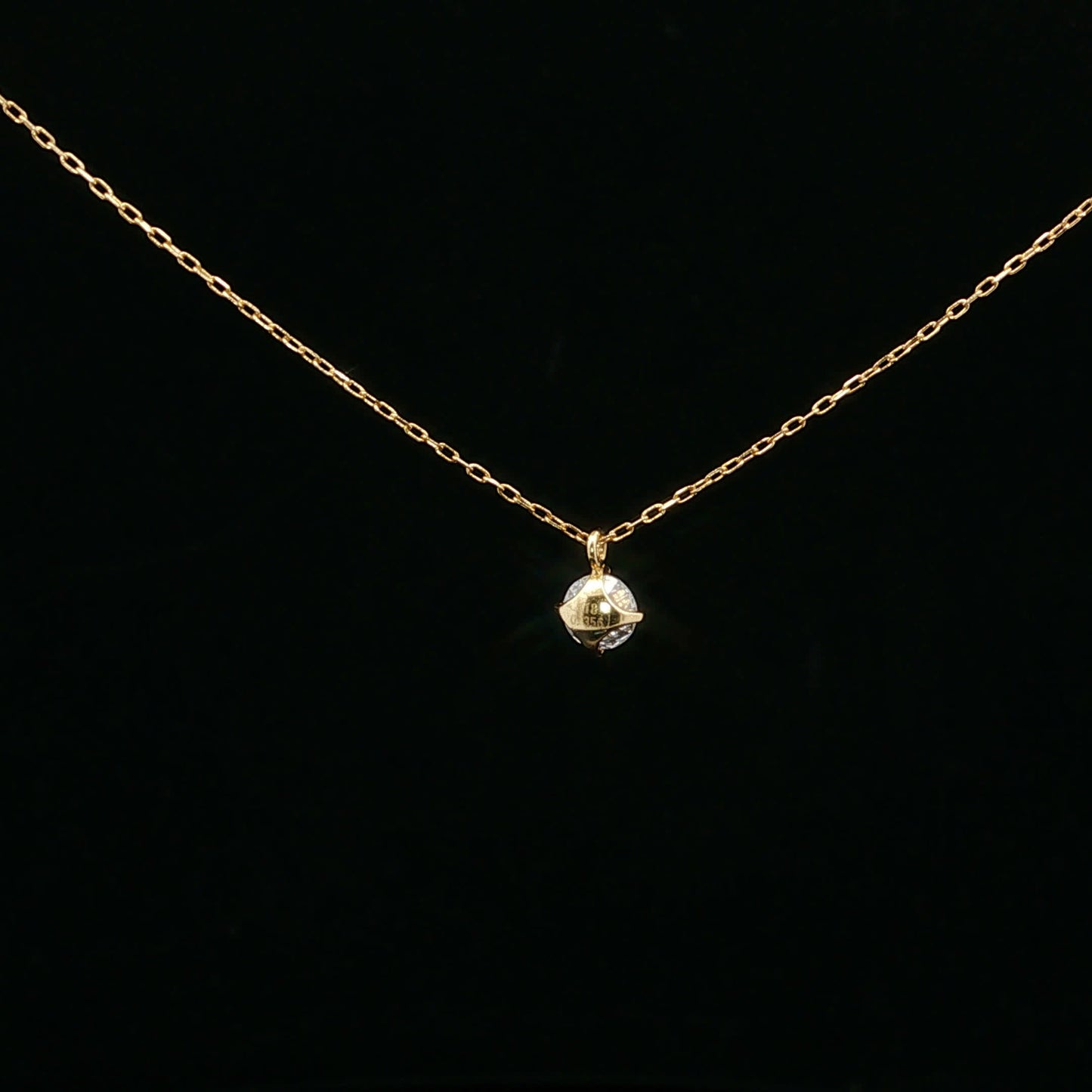 0.36ctw G/SI1 Bolo Solitaire - 18KY - Natural Diamond - 64244