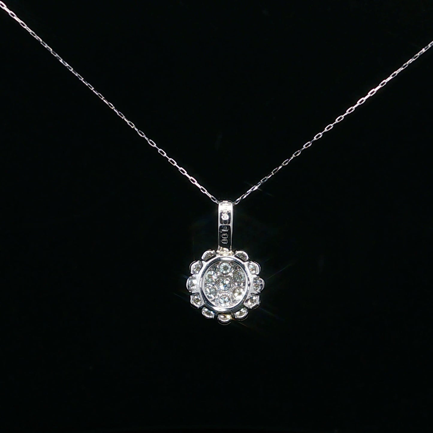 1.00ctw G/VS2 Flower Cluster - PT900 - Natural Diamond - 64245