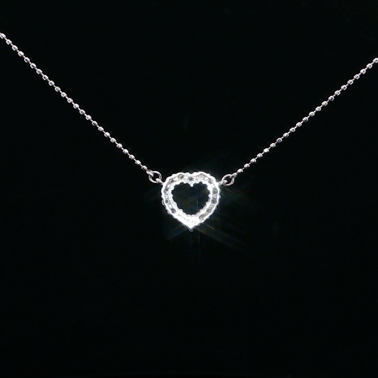 0.30ctw G/SI2 Heart - PT850 - Natural Diamond - 64246