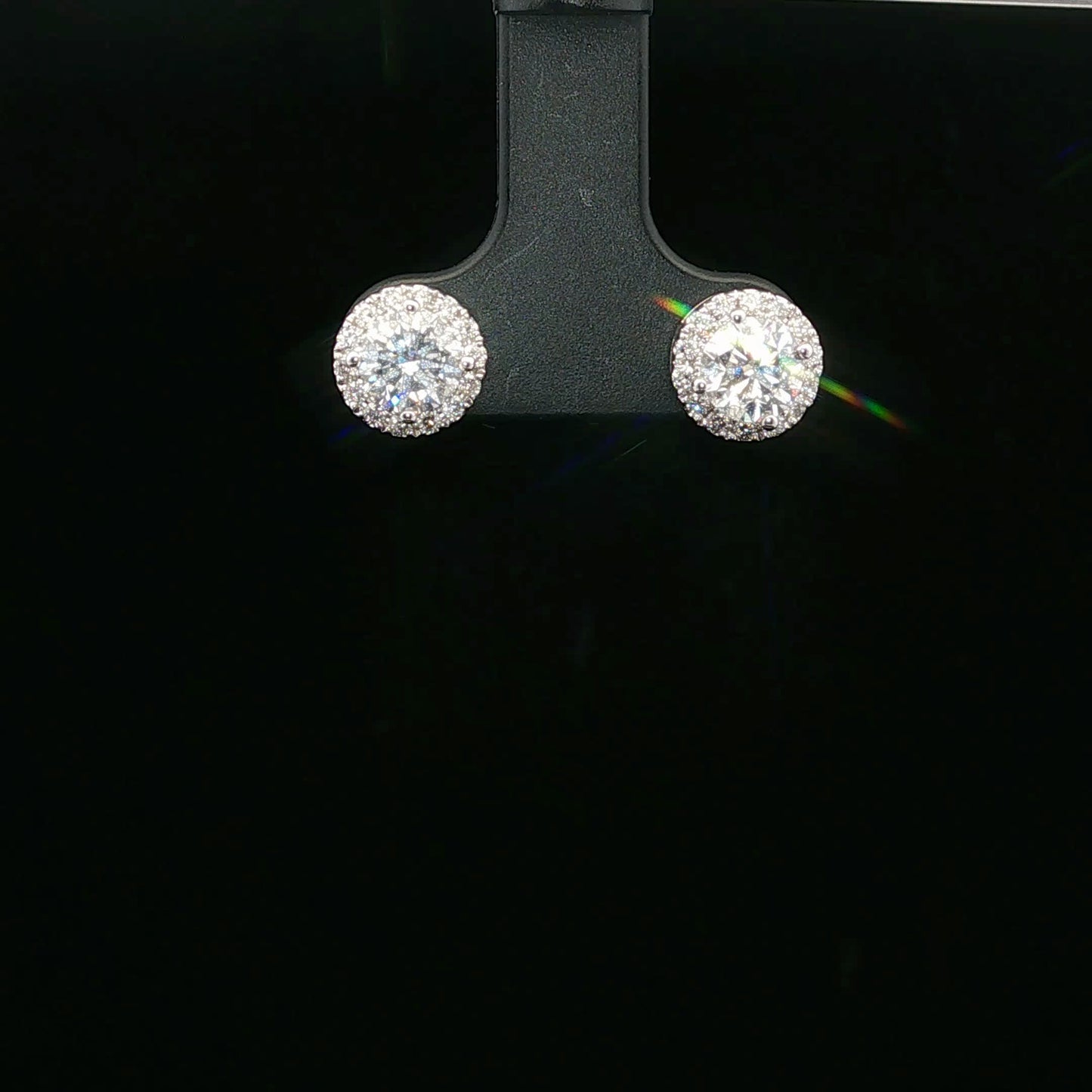 1.50ctw 0.35ct F/SI2 Round Halo - 14KW - Natural Diamond - 64247