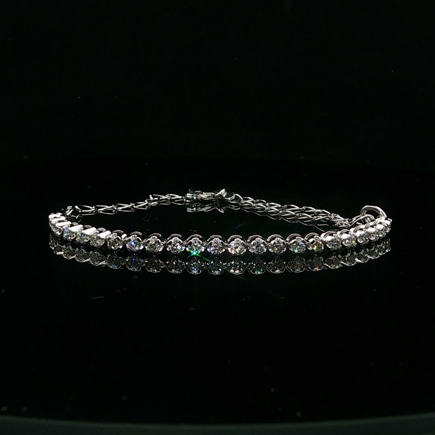 1.00ctw G/SI1 Connected Bracelet - 10KW - Natural Diamond - 64248