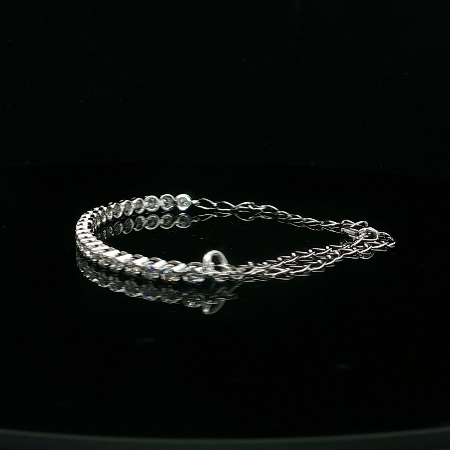 1.00ctw G/SI1 Connected Bracelet - 10KW - Natural Diamond - 64248
