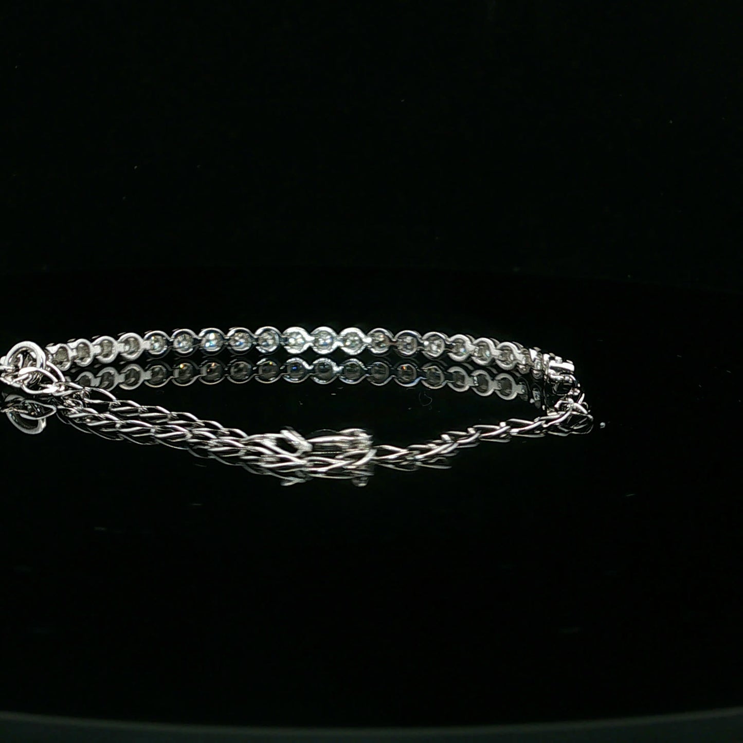 1.00ctw G/SI1 Connected Bracelet - 10KW - Natural Diamond - 64248