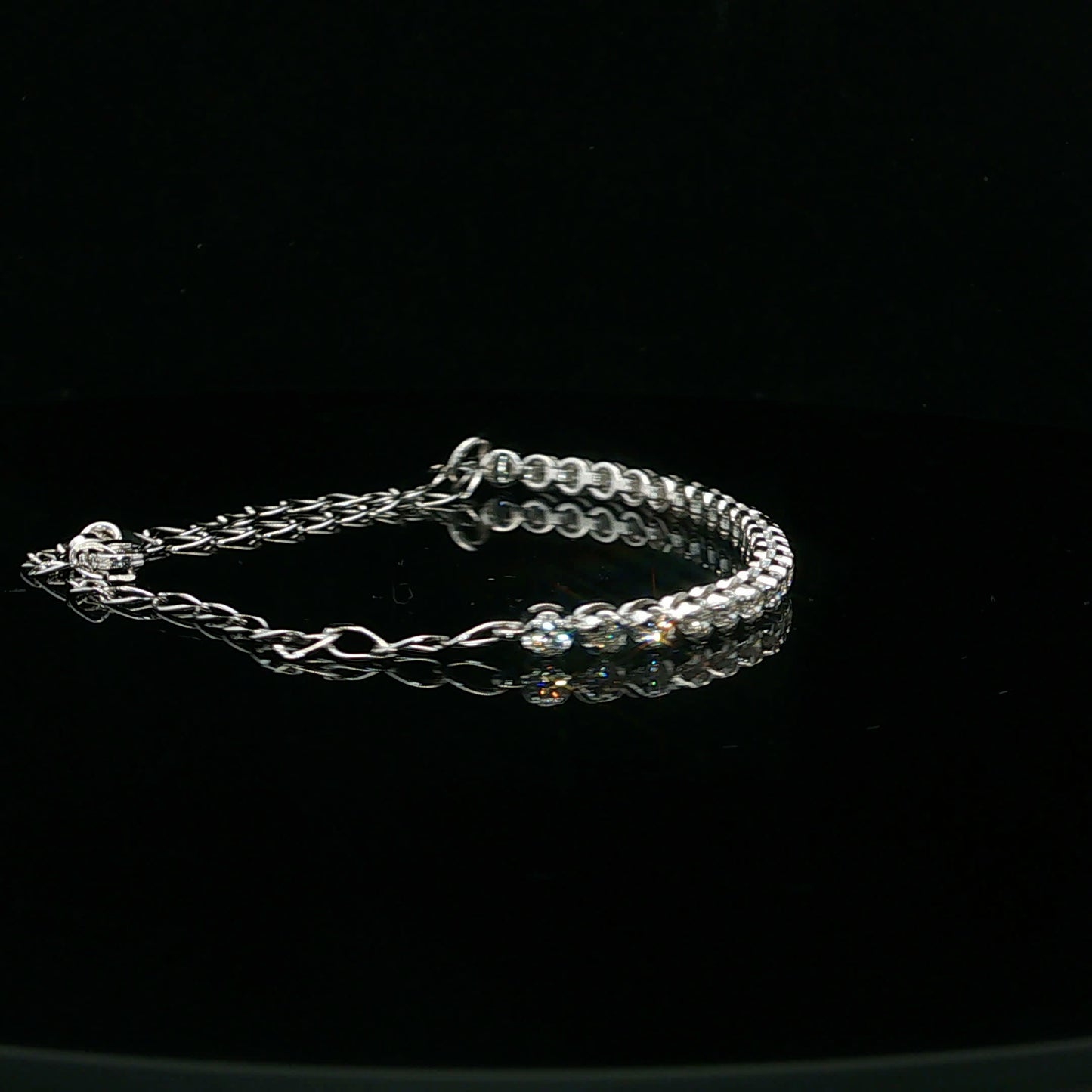1.00ctw G/SI1 Connected Bracelet - 10KW - Natural Diamond - 64248