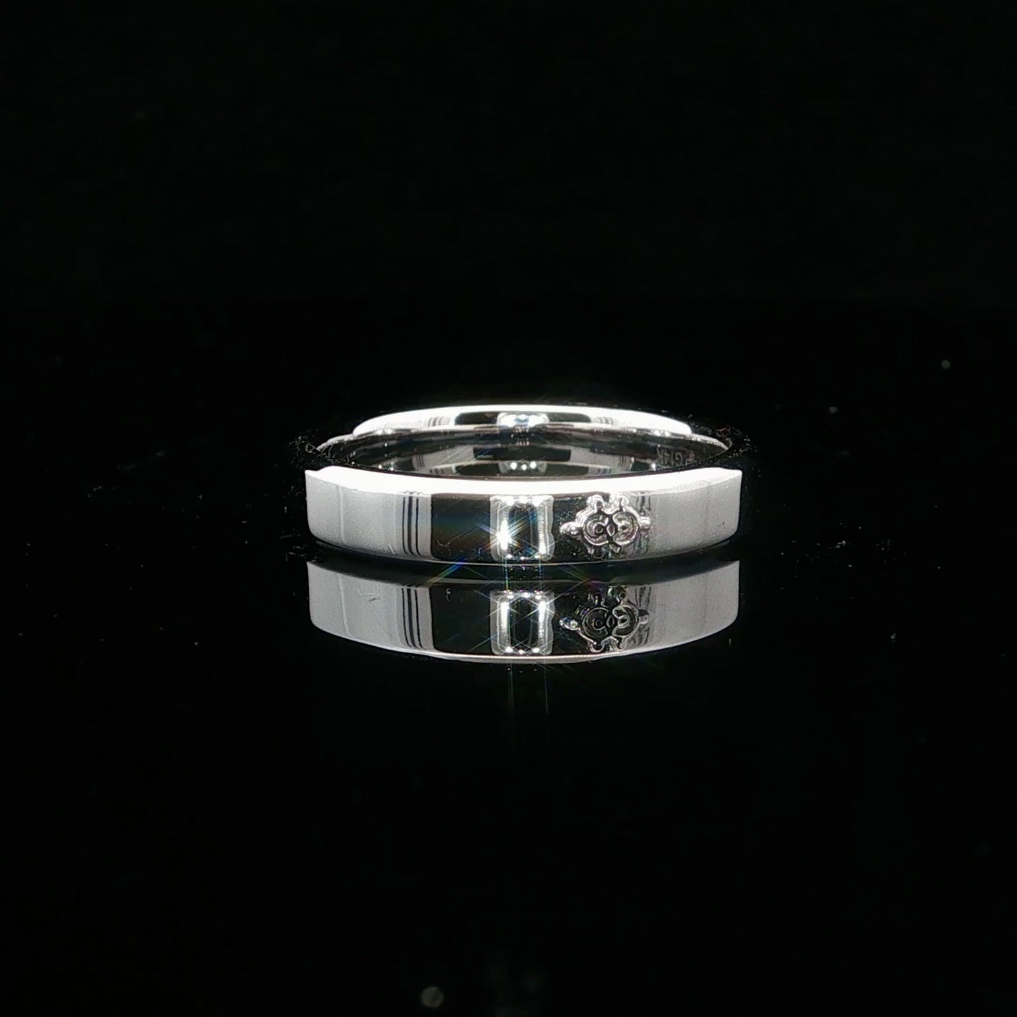 4mm Khaan Reversable - 14KW - Natural Diamond - 64274-8.75