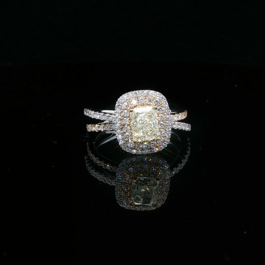 Golden Radiance - Natural Diamond - 14K/18K - 1.76ctw 0.90ct - 99062-6.75