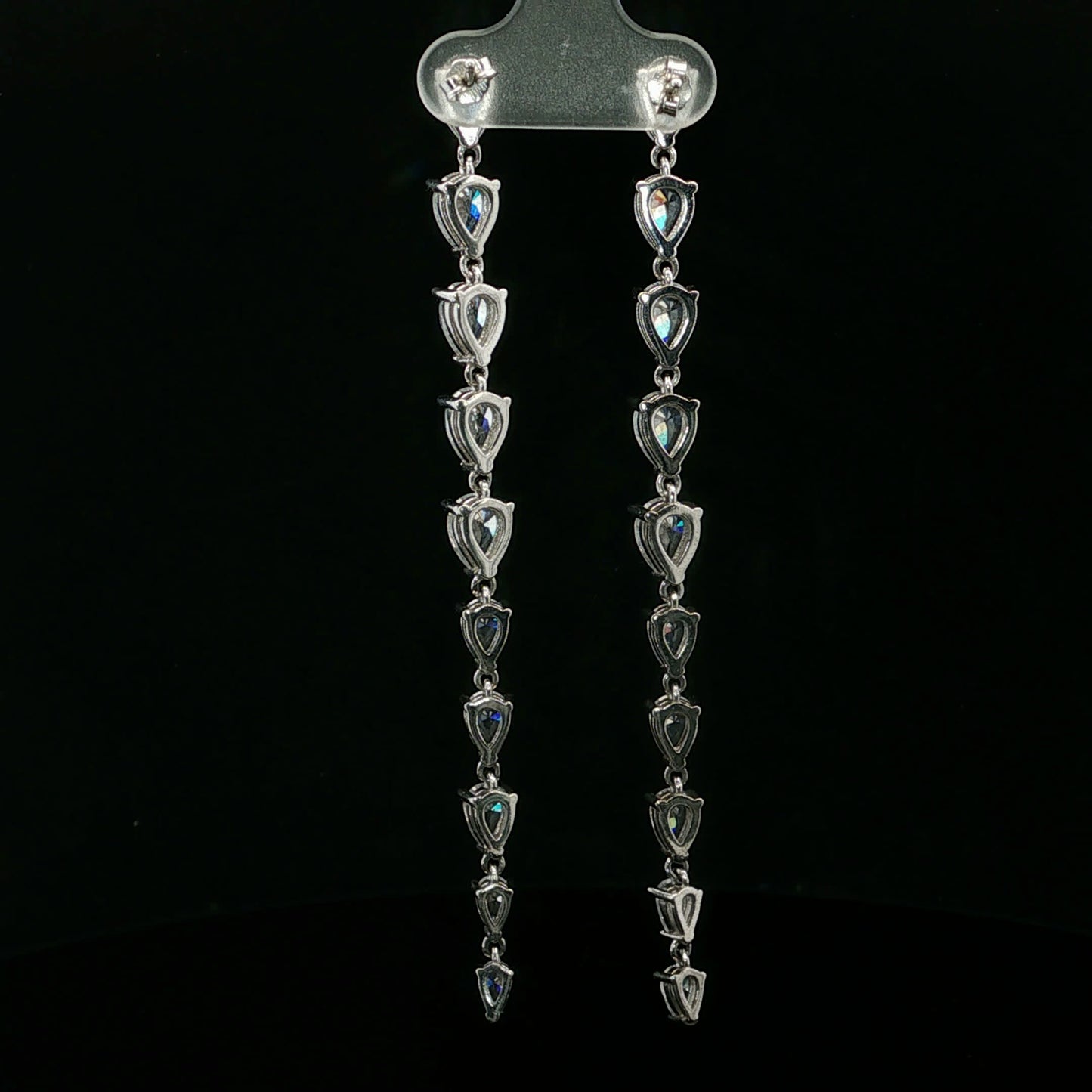 White Pear Gradual Drop - S925 - Australian CZ - 64273