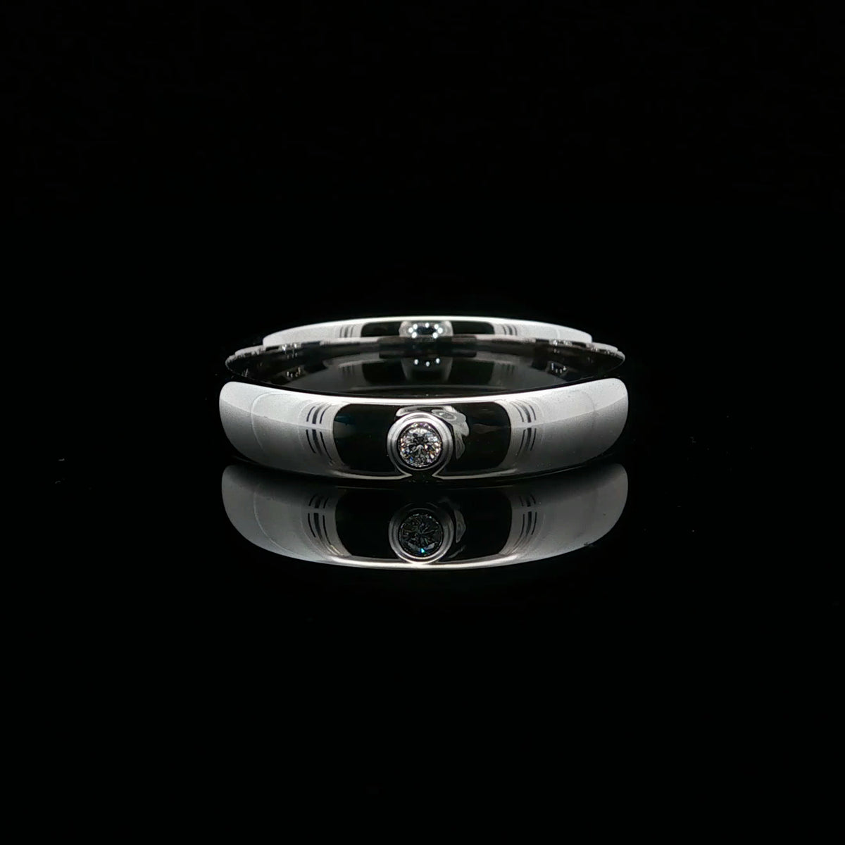 4mm Classic Band - 14KW - Natural Diamond - 33001-8.5-1