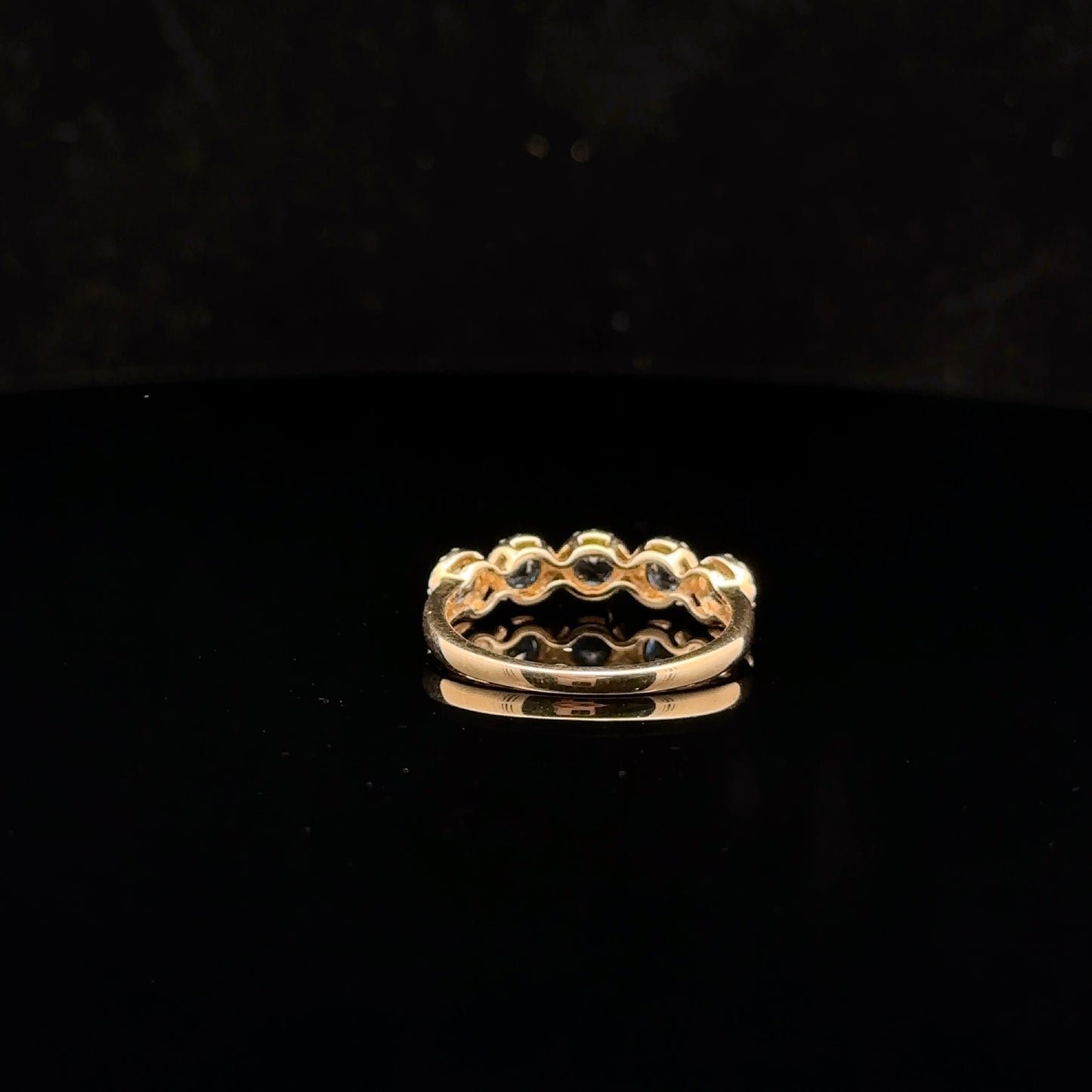 Natural Sapphire Band 0.20ctw. #7 14KY - 41048