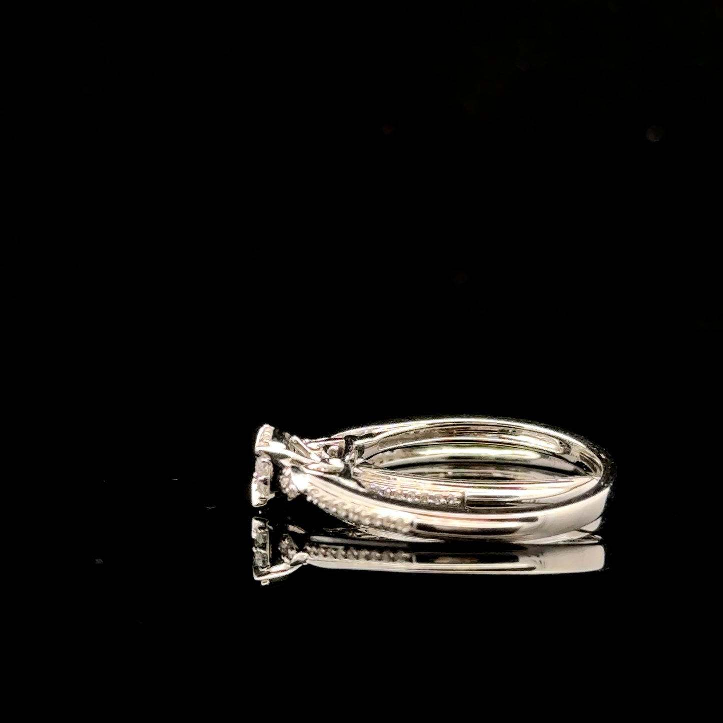Bridal Set #7 0.35ctw. 0.12ct. G/SI1 - 10KW - Natural Diamond