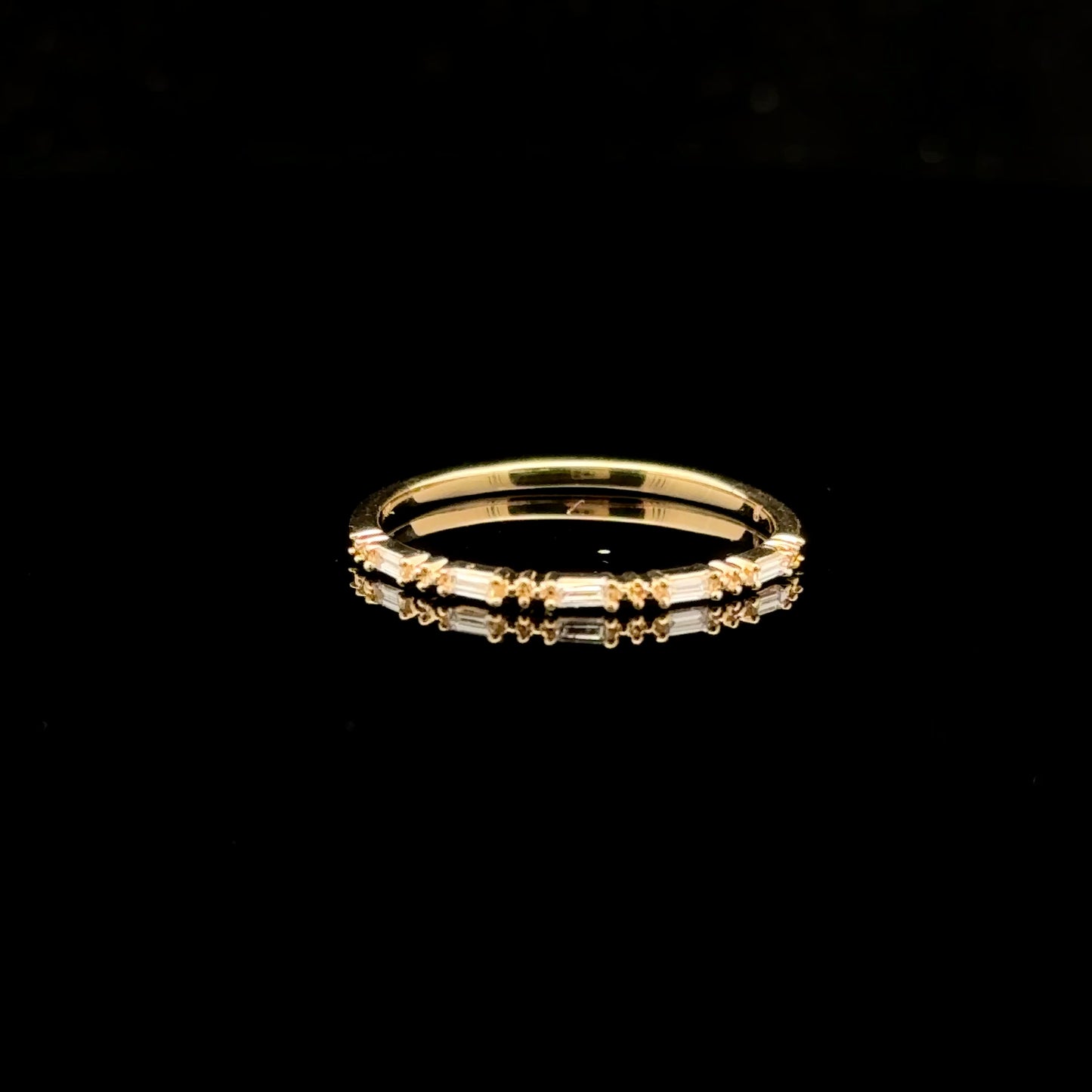 Emerald Band #7 0.10ctw. G/SI2 - 14KY - Natural Diamond