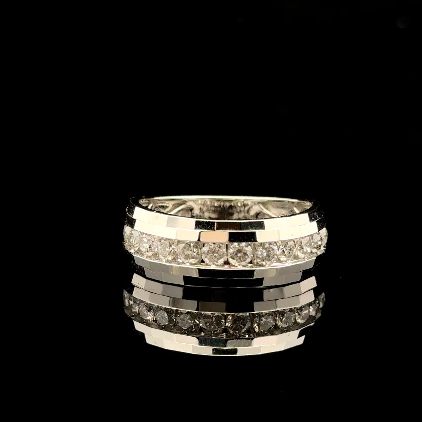 12 Stones men 1ctw. F/SI2 - 10KW - Natural Diamond