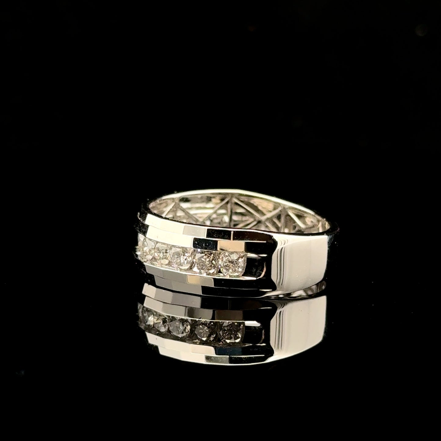 12 Stones men 1ctw. F/SI2 - 10KW - Natural Diamond