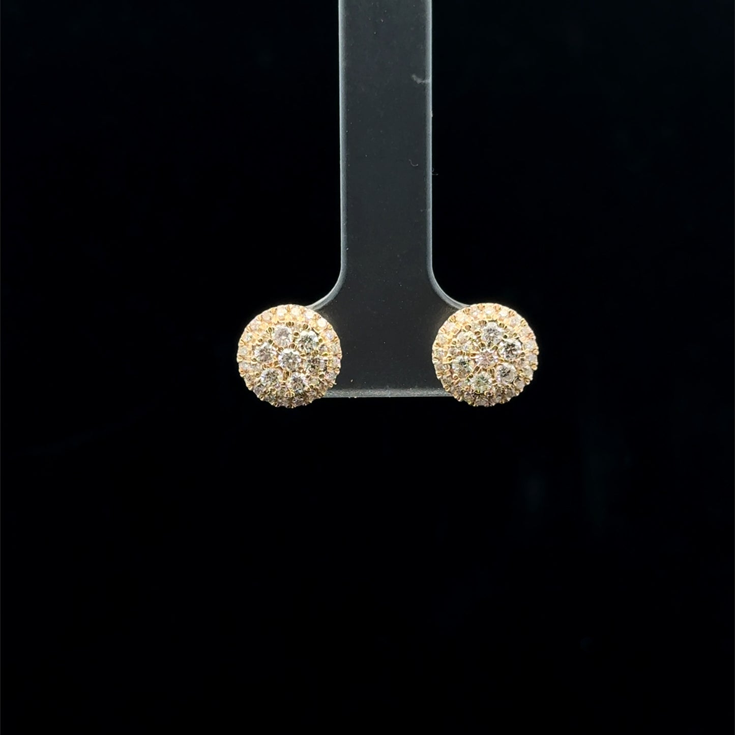 Seven Halo 0.50ctw. G/SI2 - 14KY - Natural Diamond - 43487