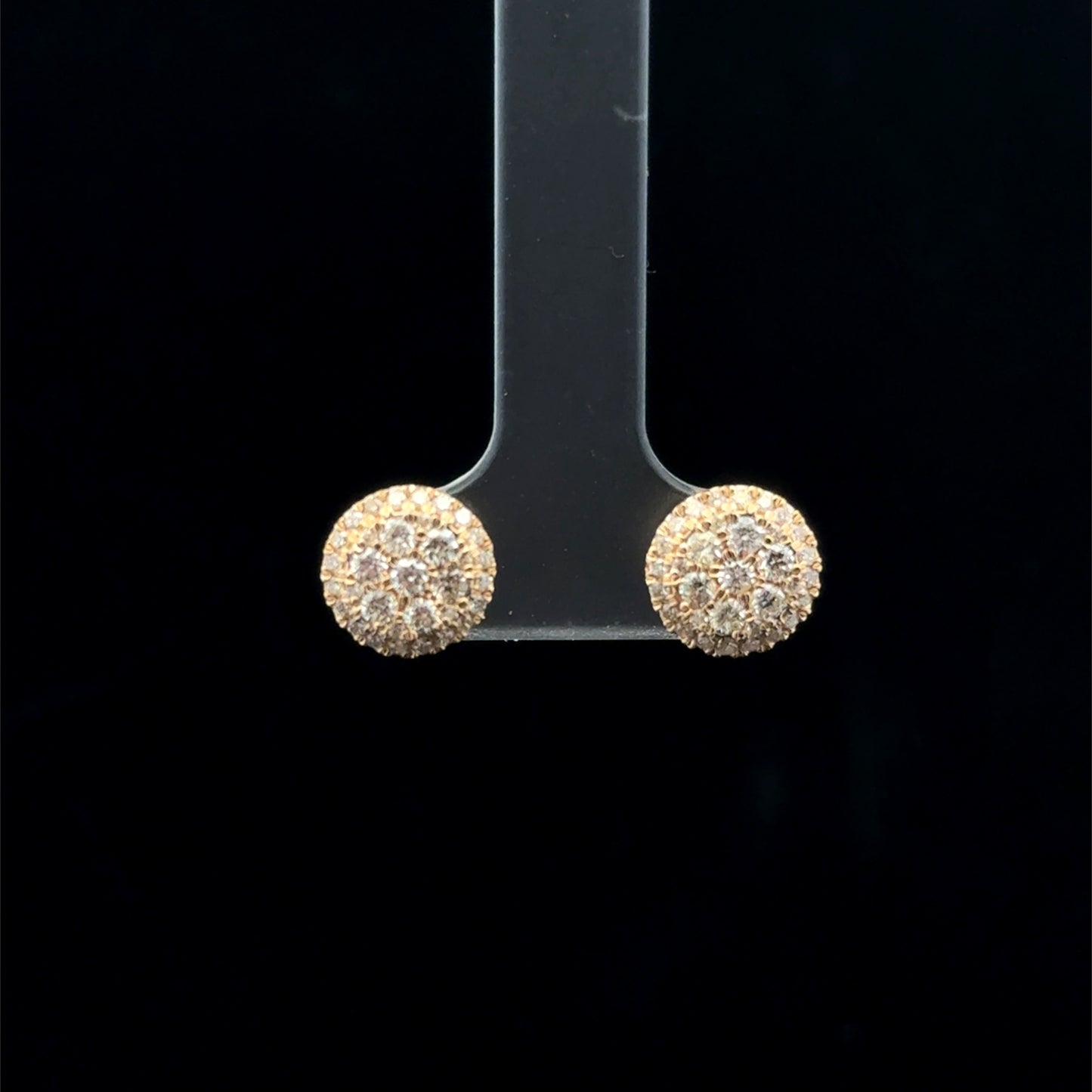 Seven Halo 0.50ctw. G/SI2 - 14KY - Natural Diamond - 43487