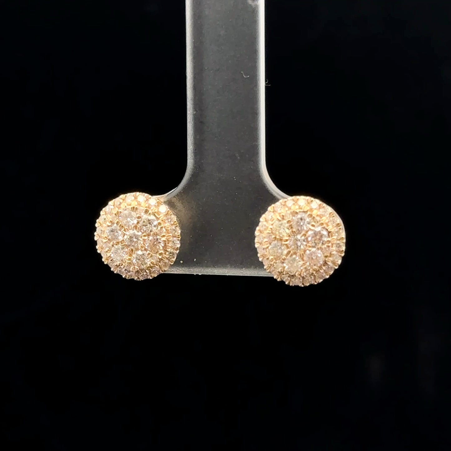 Seven Halo 0.50ctw. G/SI2 - 14KY - Natural Diamond - 43487