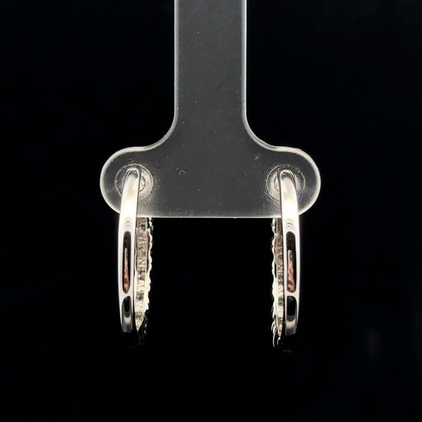 X hoops 0.50ctw. H/I - 14KW - Natural Diamond - 43497