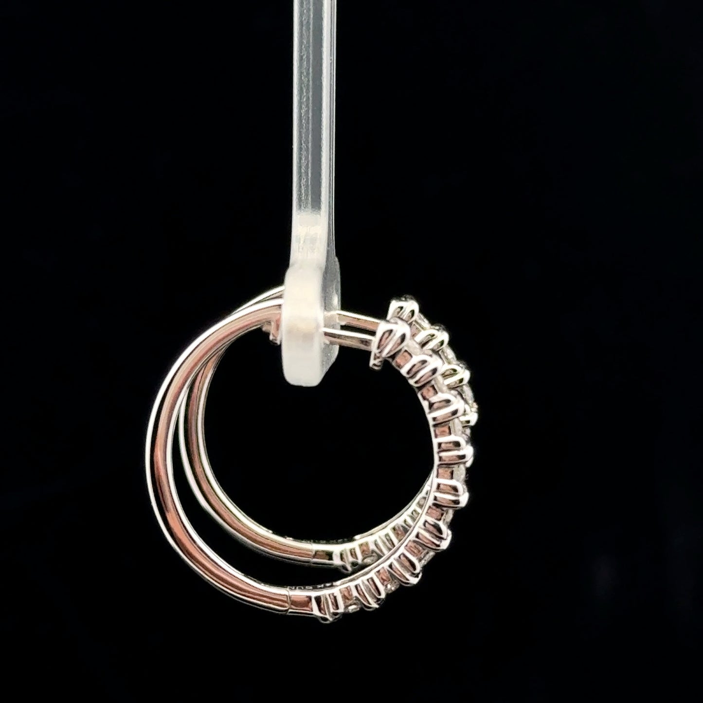 X hoops 0.50ctw. H/I - 14KW - Natural Diamond - 43497